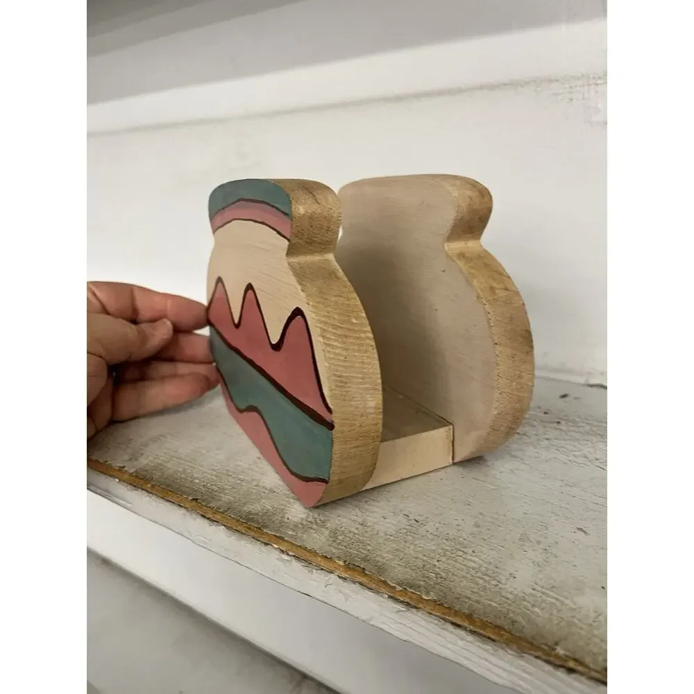 Vintage Adobe Pueblo House Style Napkin Holder Southwest Decor Cliff Dwelling NA